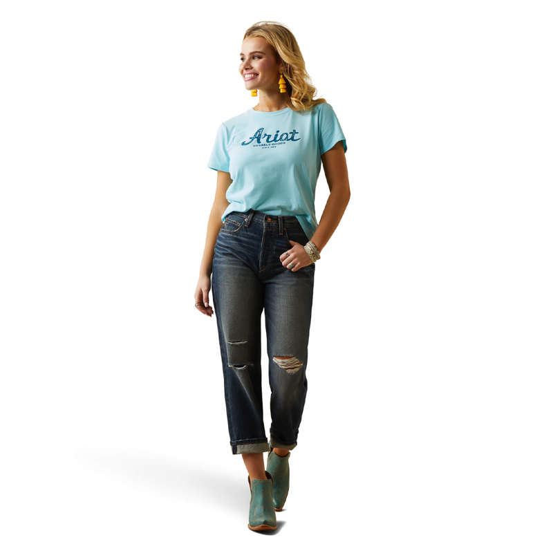 Ariat Women's Real Durable Goods Tee - Gulf Stream-3