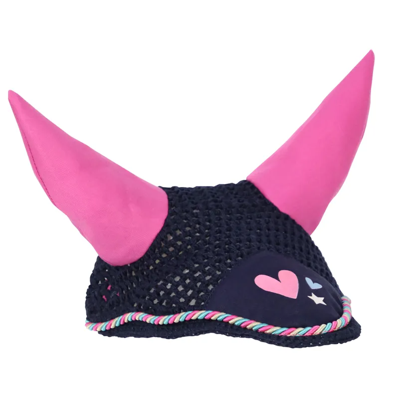 Little Rider I Love My Pony Collection Fly Veil - Navy/Pink/Teal