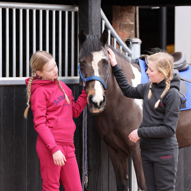 Aubrion Serene Hoodie - Young Rider - Black-4