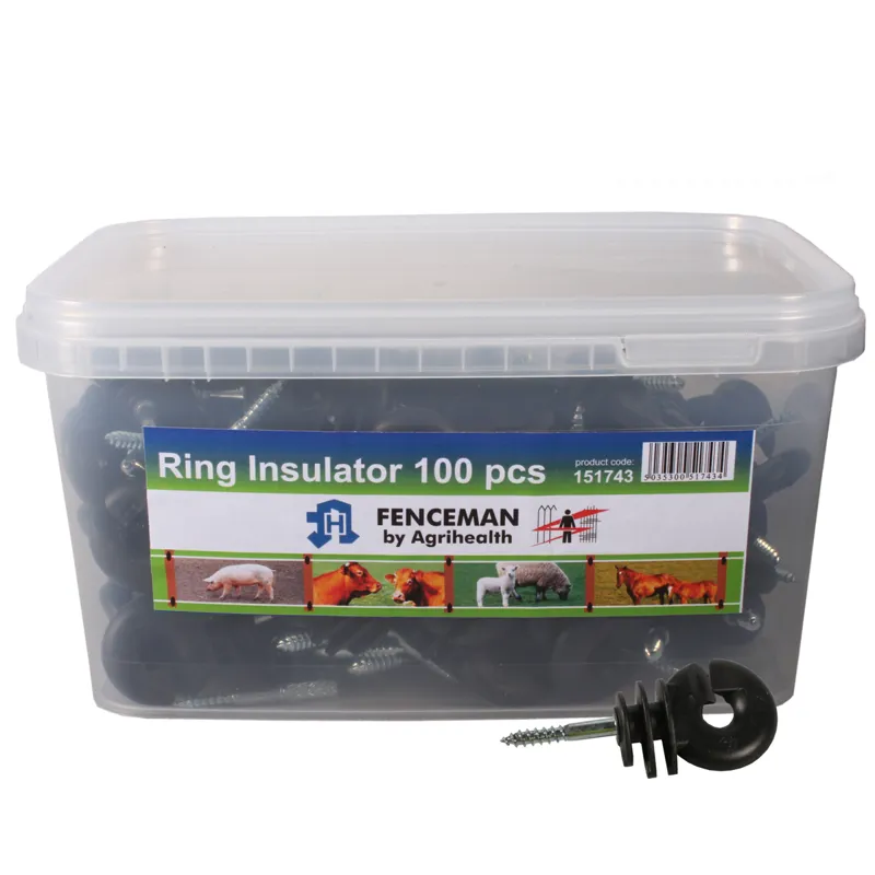 Fenceman Insulator Ring Screw On - 100 Pack