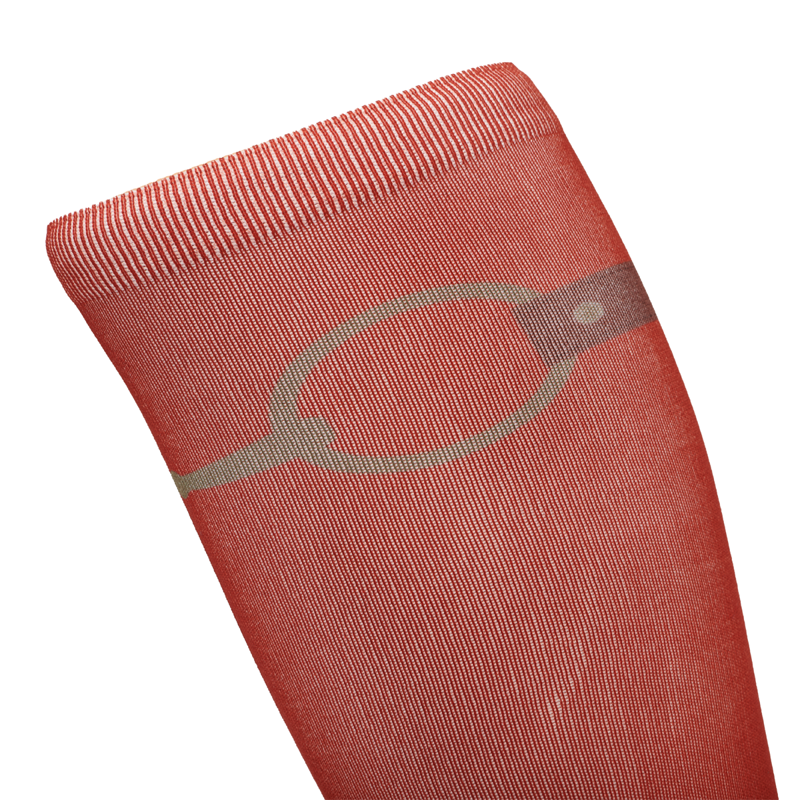 LeMieux Footsie Socks Adults - Snaffle Sienna-1