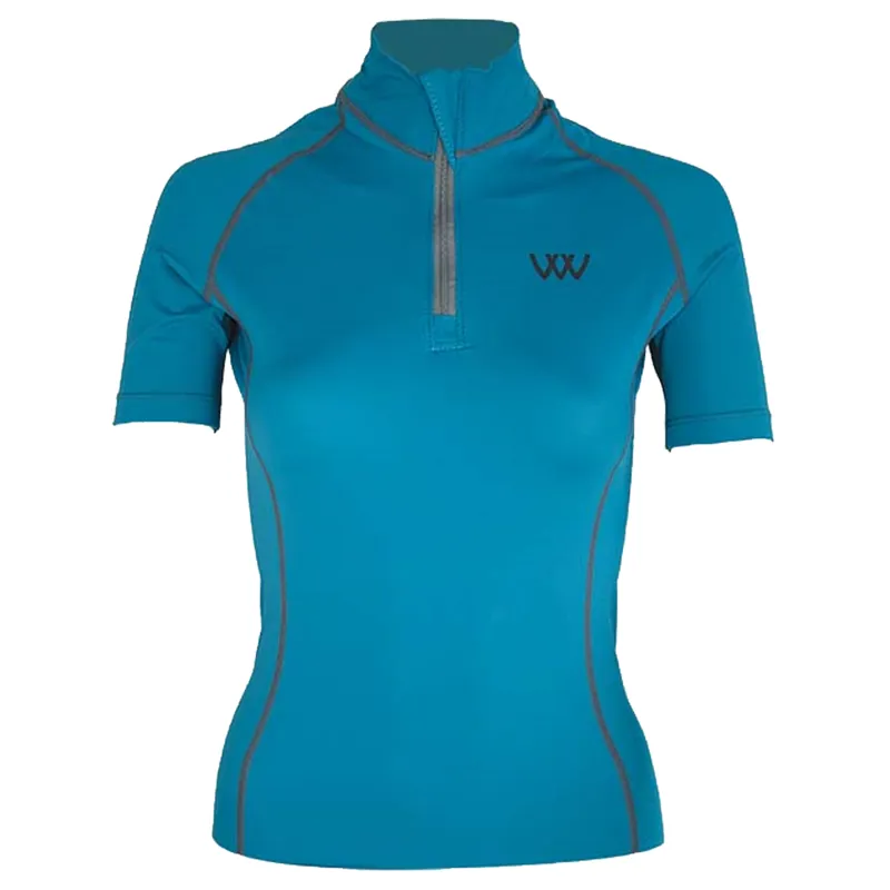 Woof Wear Short Sleeve Performance Riding Shirt - Ocean