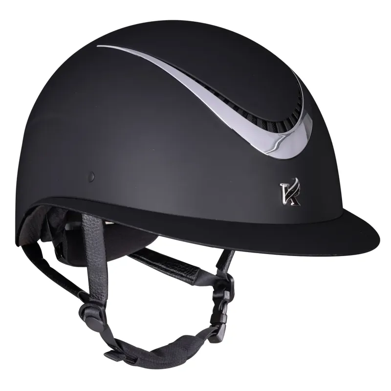 Shires Karben Elisa Ellipse Riding Hat - Black/Silver