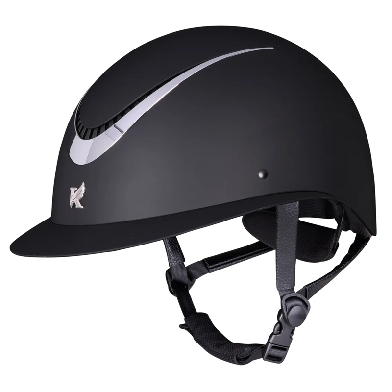 Shires Karben Elisa Ellipse Riding Hat - Black/Silver-2
