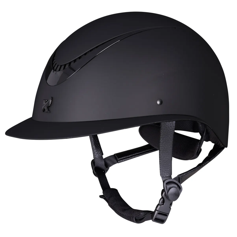 Shires Karben Elisa Ellipse Riding Hat - Black/Black-2