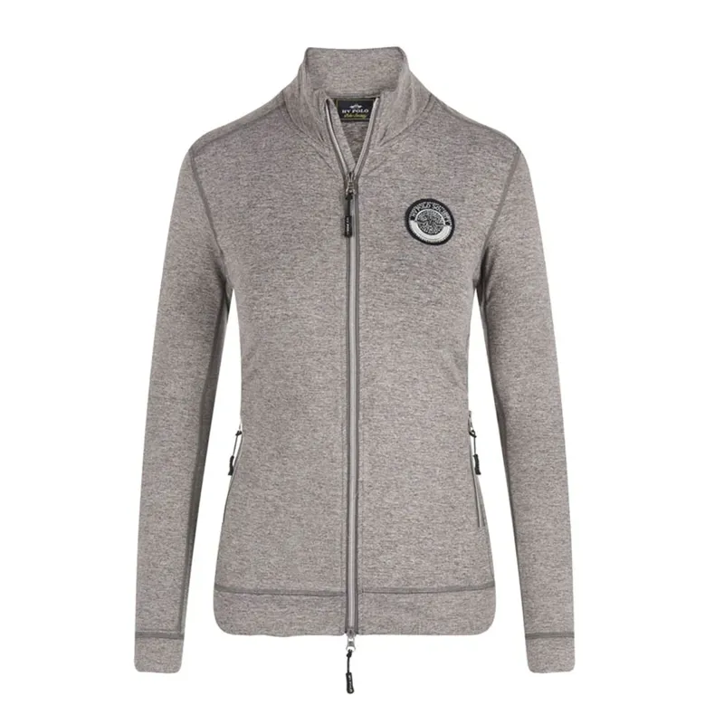 HV Polo Elisabeth Ladies Full Zip Top - Anthracite Melange