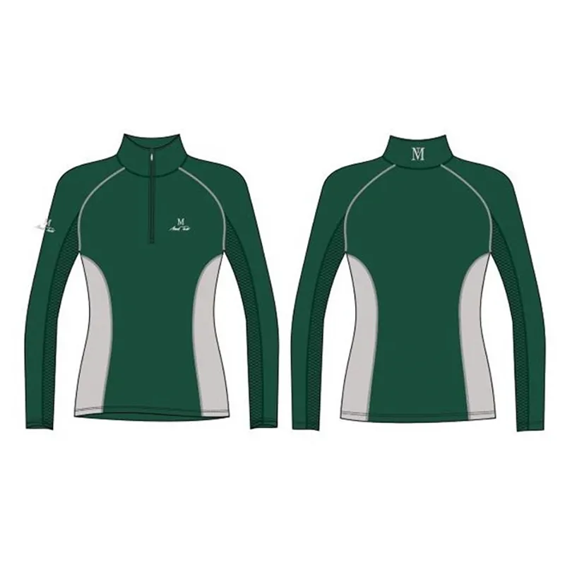 Mark Todd Summer Vented Base Layer - Hunter Green/Silver-1