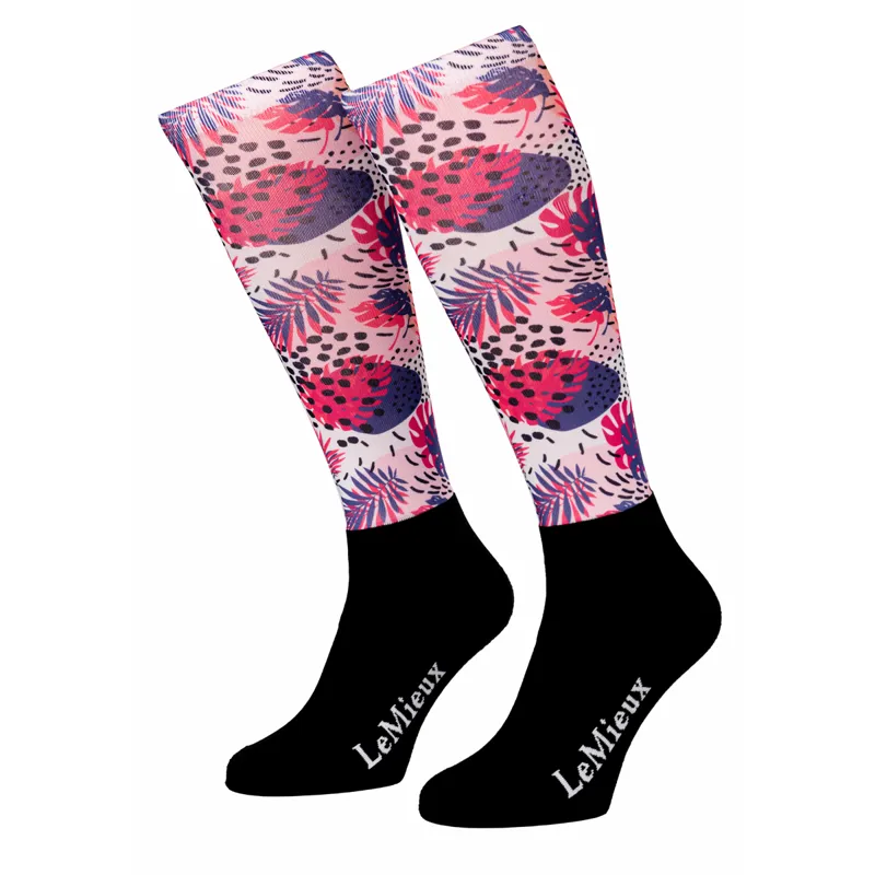 LeMieux Junior Footsie Socks - Abstract Palm