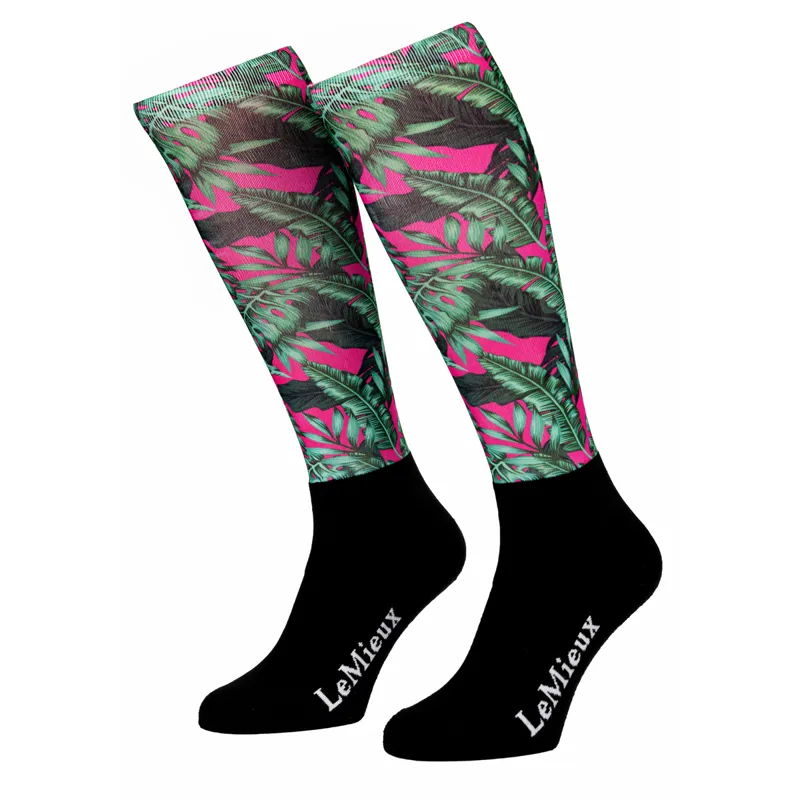 LeMieux Junior Footsie Socks - Tropical Palm