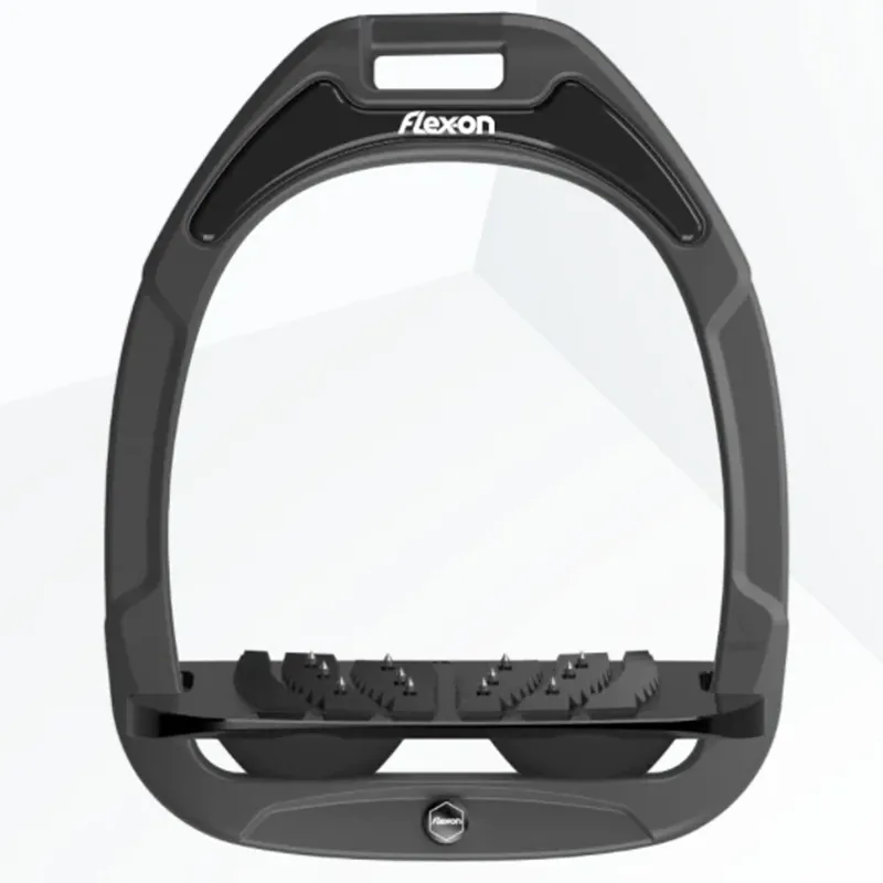 Flex-On Green Composite Stirrups - Inclined Ultra Grip - Dark Grey/Black/Black