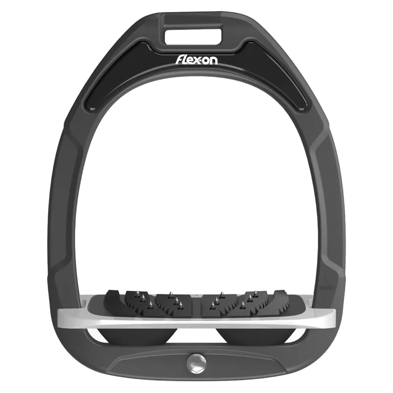 Flex-On Green Composite Stirrups - Inclined Ultra Grip - Dark Grey/Grey/Dark Grey