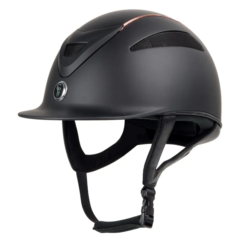  Gatehouse Conquest Mark II Rose Gold Limited Edition Riding Hat - Black