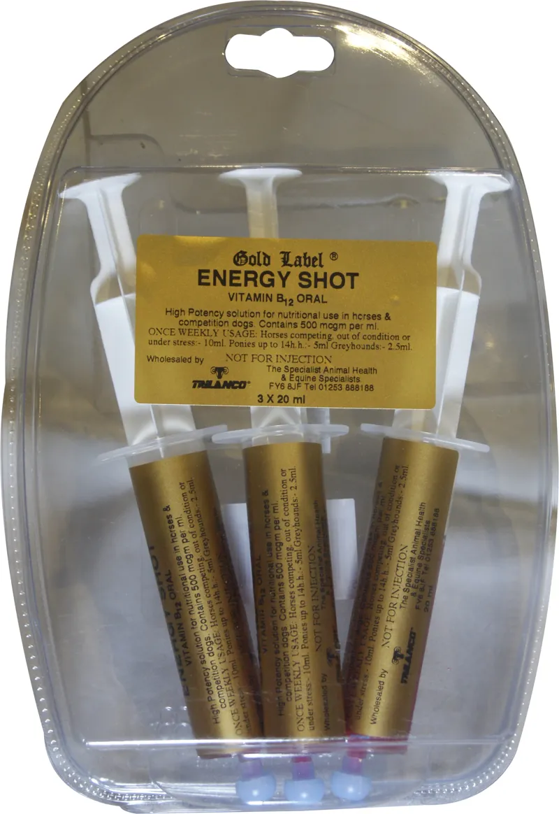 Gold Label Energy Shot 3 x 20ml