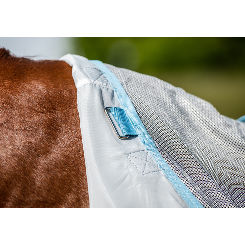 Horseware AmECO Bug Buster - Silver/Sky Blue-6