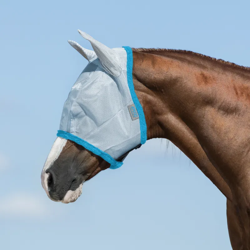 Horseware Amigo Fly Mask - Baby Blue/Electric Blue