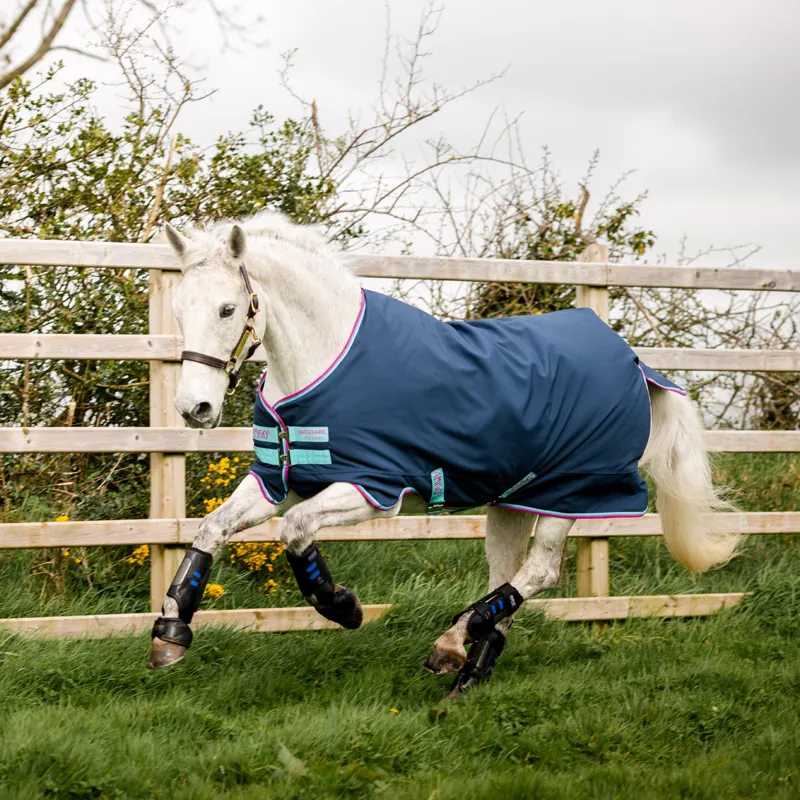 Horseware Amigo Hero 900 Pony Med 200g Turnout - Dark Blue/Capri/Raspberry