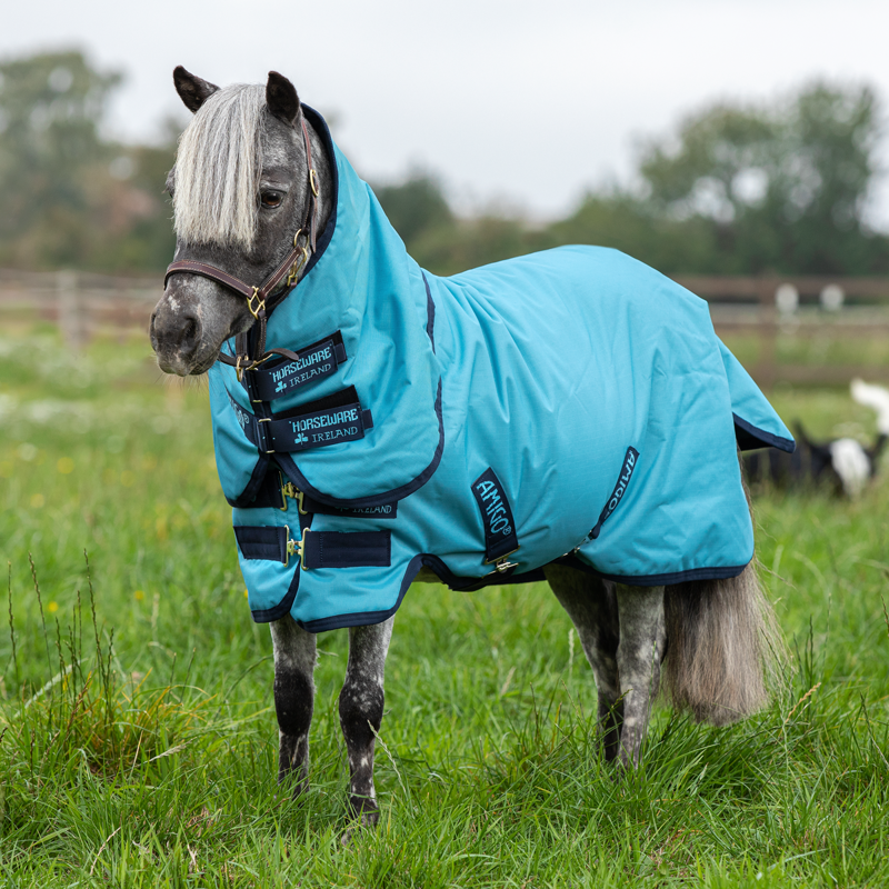 Horseware Amigo Hero 6 Petite Plus Turnout Lite - Delphinium Blue/Navy-1
