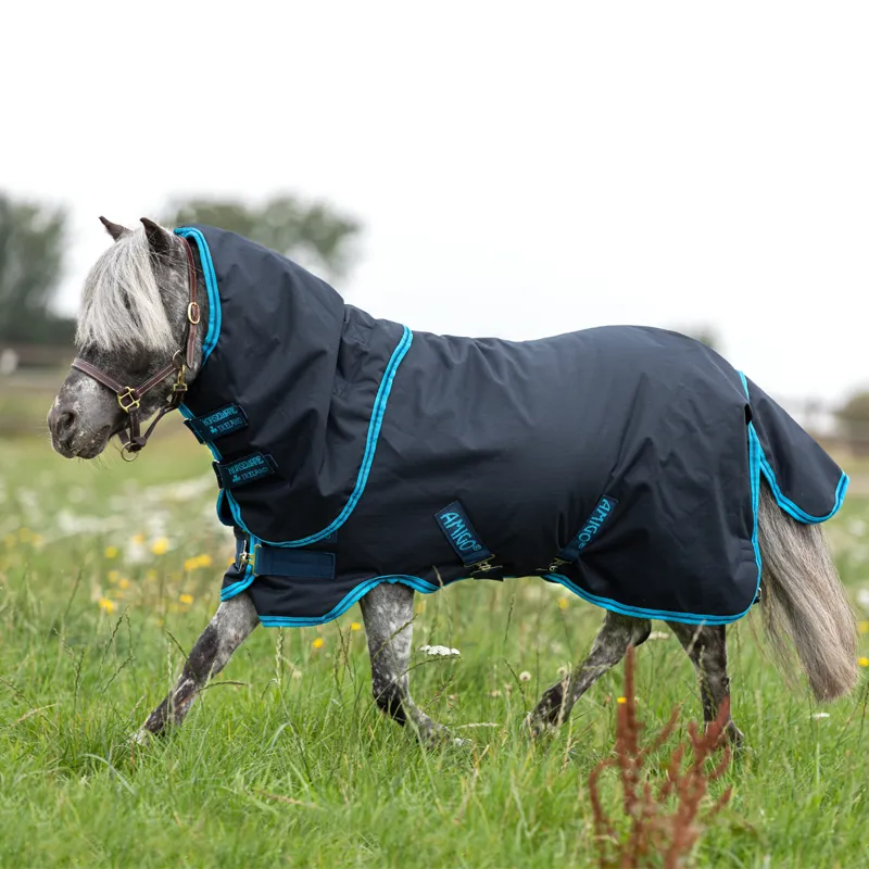 Horseware Amigo Hero 6 Petite Plus 200g Turnout Rug - Navy/Electric Blue/Navy-1