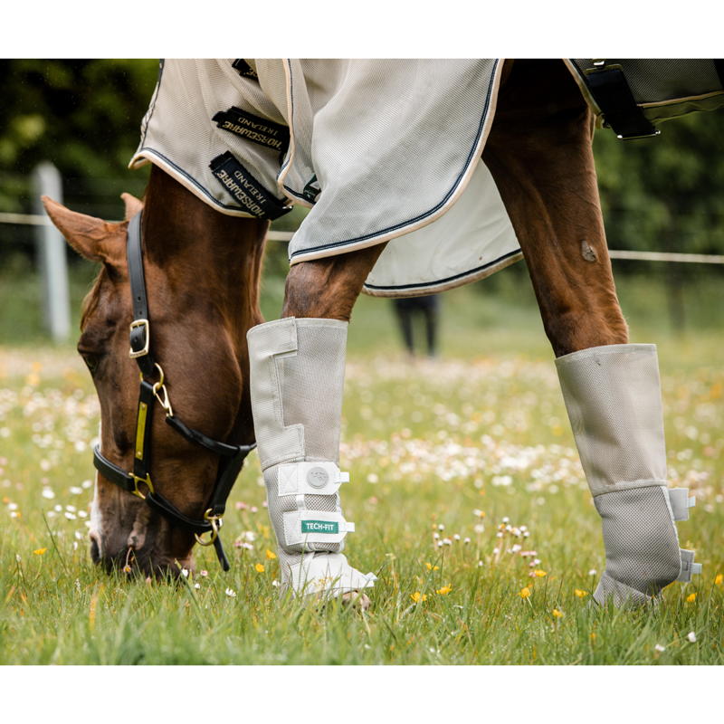 Horseware Rambo Tech-Fit Fly Boot  - Silver-1