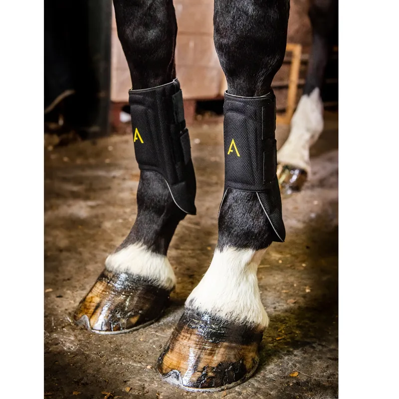 Horseware Adagio Protective Leg Boot - Black/Yellow