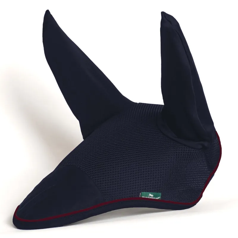 Horseware Rambo Air Tech Ear Net - Navy/Burgundy