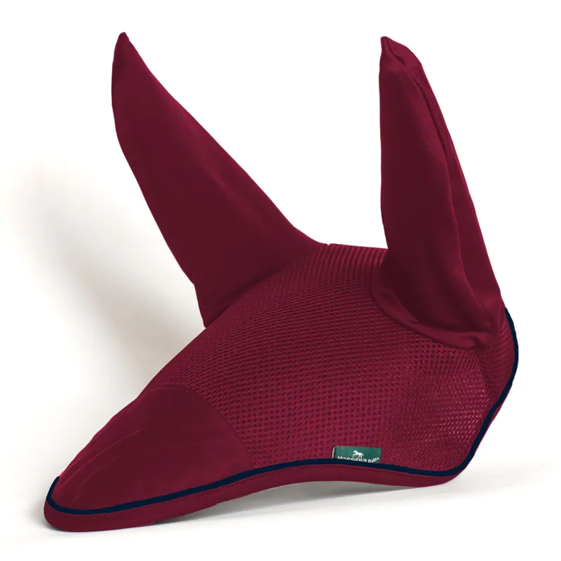Horseware Rambo Air Tech Ear Net - Burgundy/Navy