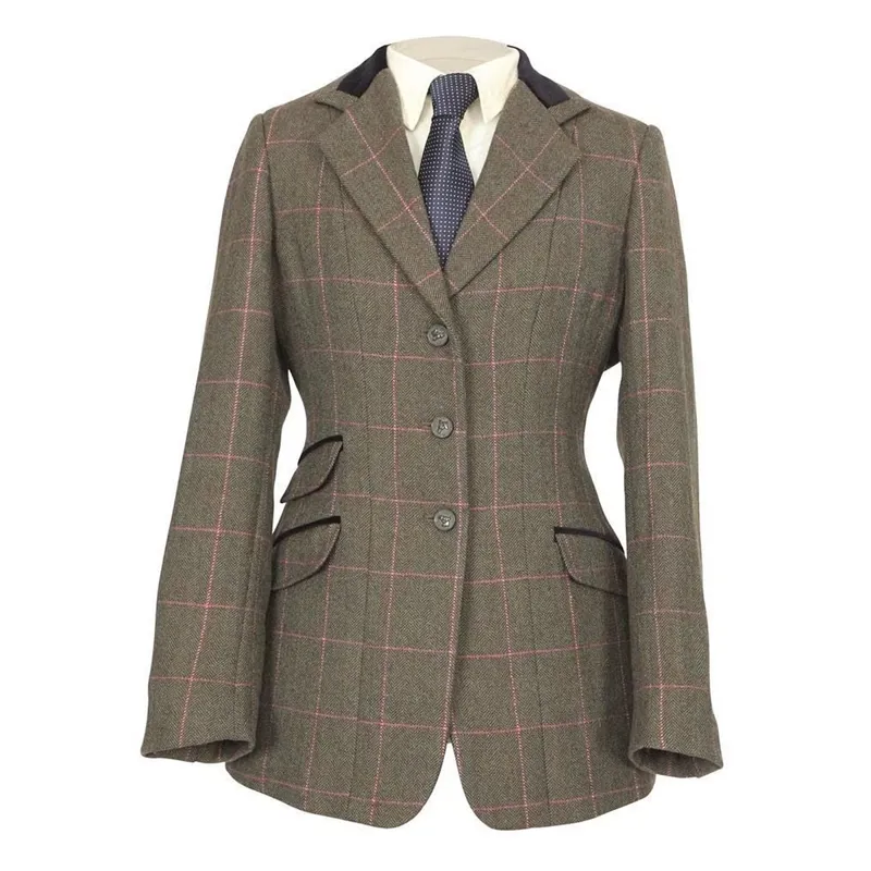 Shires Children's Huntingdon Jacket - Green/Pink