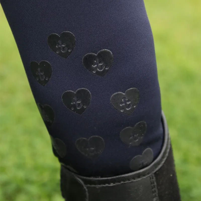 Hy Equestrian Thelwell Collection Children's Tights - Navy/Red-2