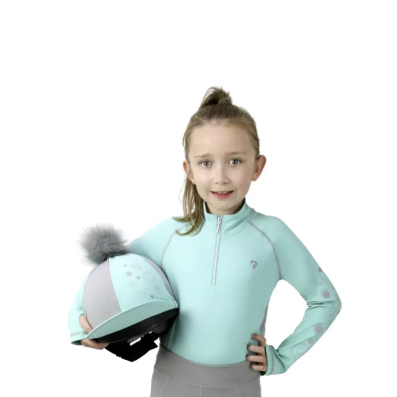 Hy Equestrian DynaMizs Ecliptic Baselayer - Mint/Grey-1