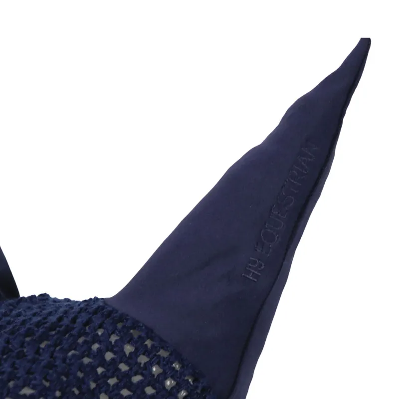 Hy Equestrian Exquisite Stirrup and Bit Collection Fly Veil - Navy-2