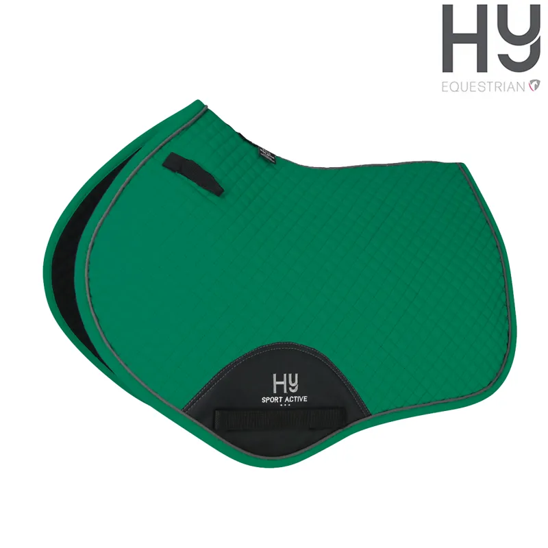 Hy Sport Active Close Contact Saddle Pad - Emerald Green - Cob/Full