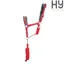 Hy Sport Active Head Collar and Lead Rope - Rosette Red
