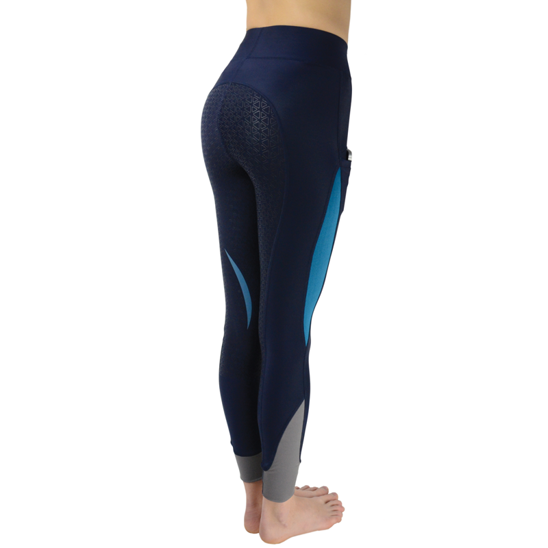 Hy Sport Active Silicone Riding Skins - Navy/Aegean Green-1