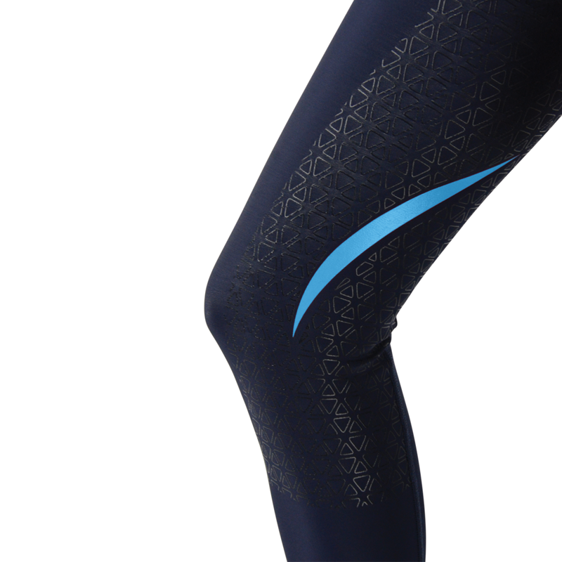 Hy Sport Active Silicone Riding Skins - Navy/Aegean Green-2