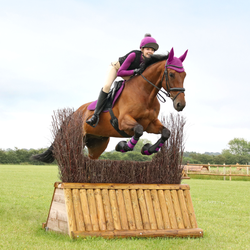 Hy Sport Active Close Contact Saddle Pad - Amethyst Purple-1
