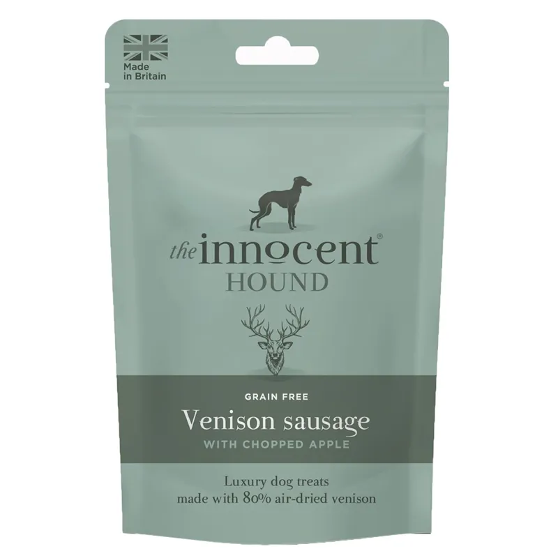 The Innocent Hound Venison Sausage With Chopped Apple Treats - 7 Pack