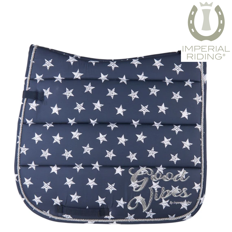 Imperial Riding Pattern Dressage Saddlepad - Navy Star