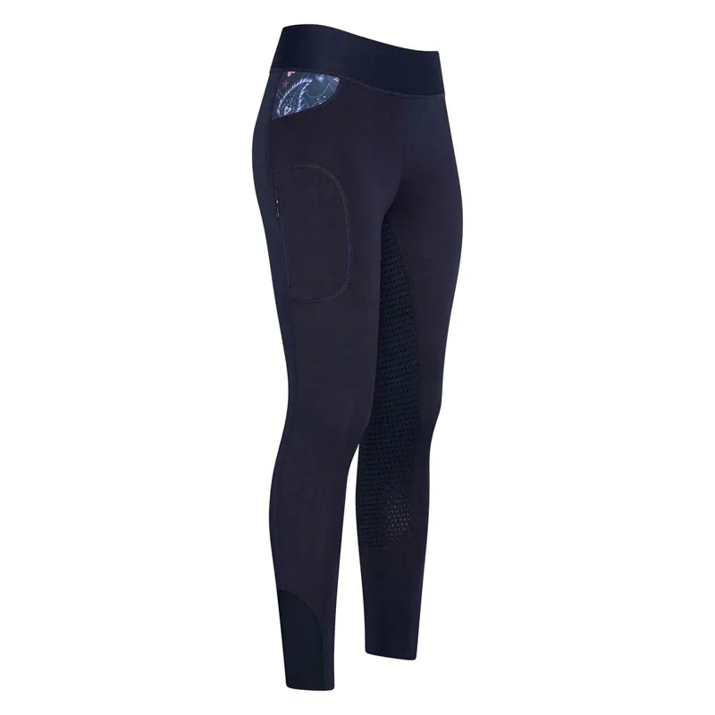 Imperial Riding Kids Cosmic Sparkle Full Grip Riding Tights - Navy