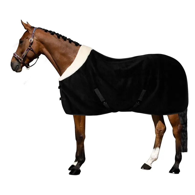 Imperial Riding Ambient Galaxy Fleece Blanket - Black