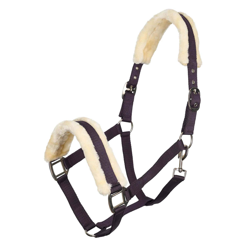 Imperial Riding Classic Fur Headcollar - Blackberry