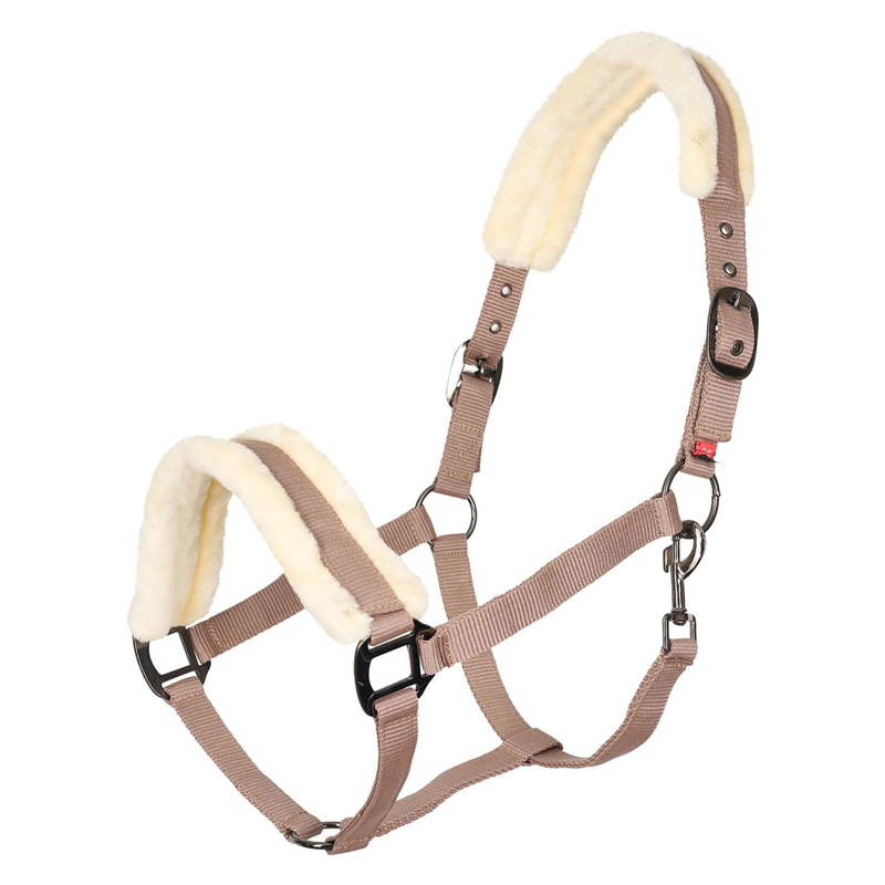 Imperial Riding Classic Fur Headcollar - Cappuccino