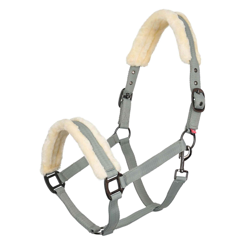 Imperial Riding Classic Fur Headcollar - Sage Green