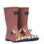 Joules Junior Roll Up Flexible Printed Wellies - Brown Gruffalo