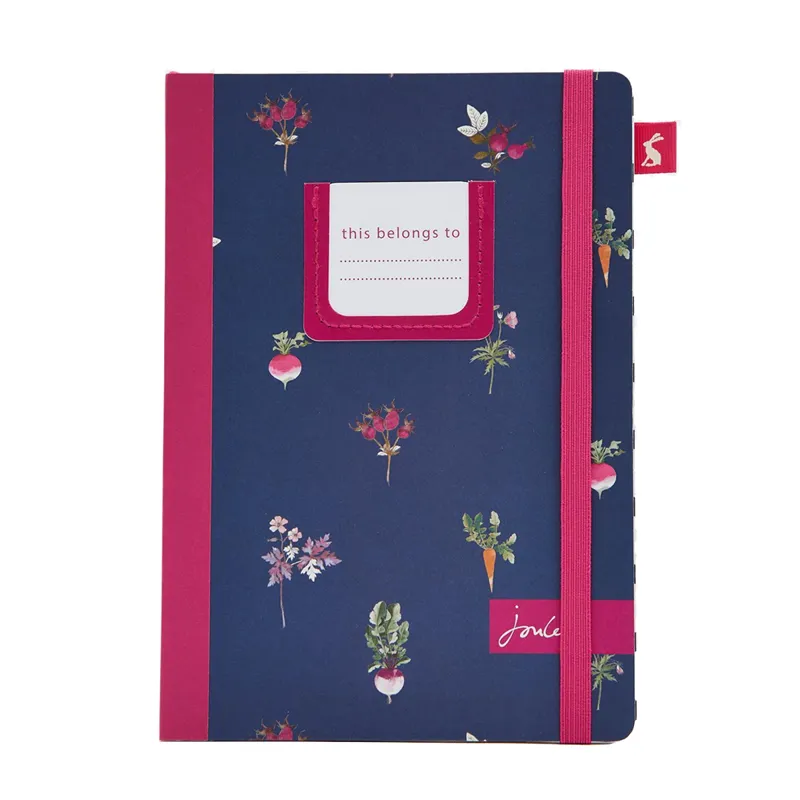 Joules A5 Hardback Lined Notebook - Artichoke Floral