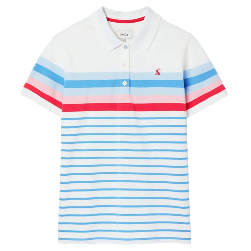 Joules Pippa Stripe Polo Shirt - Cream Stripe