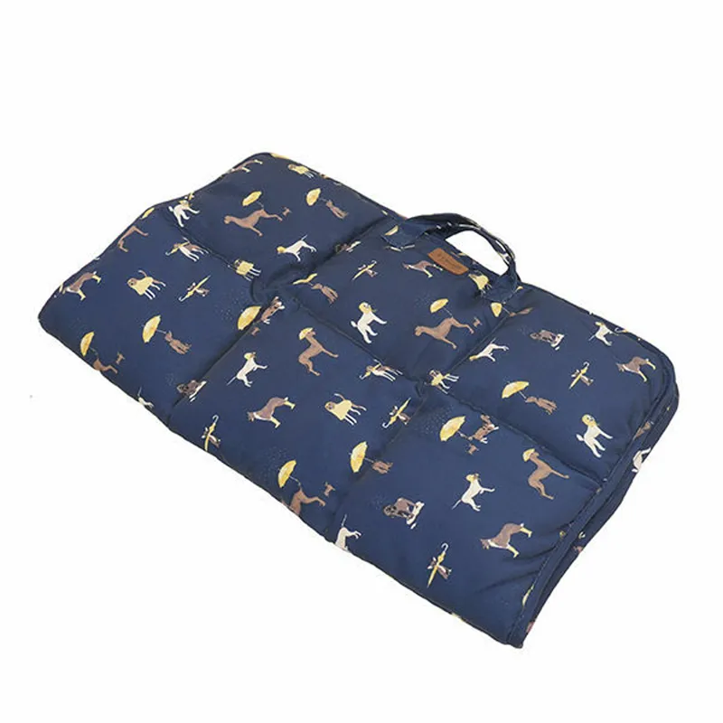 Joules Dog Print Travel Mat - Navy Dogs-4