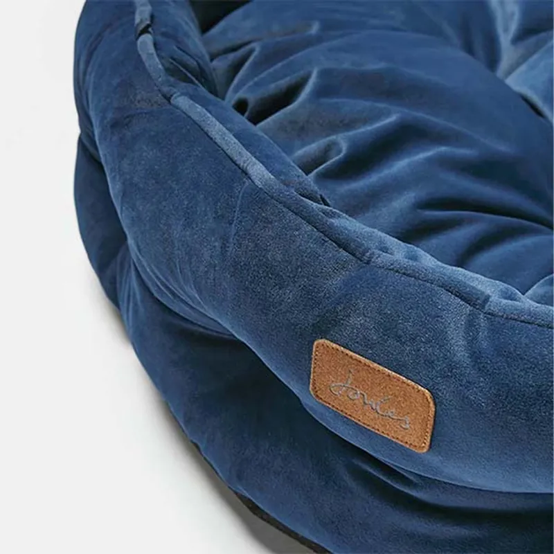 Joules Chesterfield Pet Bed - Navy-1