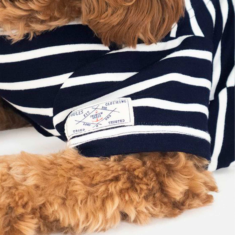 Joules Harbour Dog Top - Navy Stripe-1