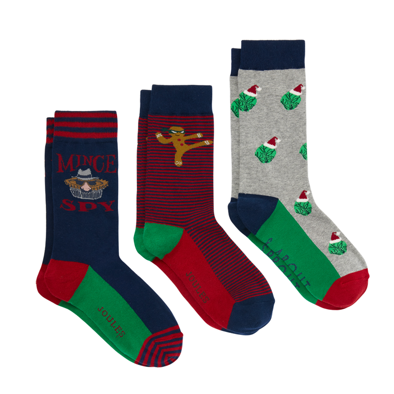 Joules Socks In A Cracking Gift Box - Christmas 3 Pack-2
