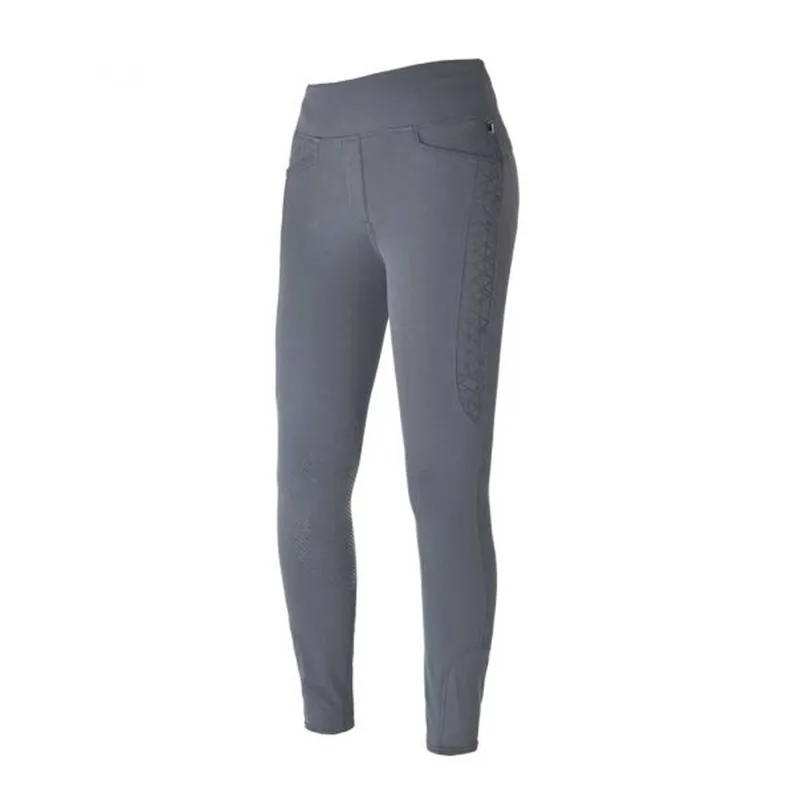 Kingsland W E-Tek K-Grip Pull On Breeches - Grey December Sky